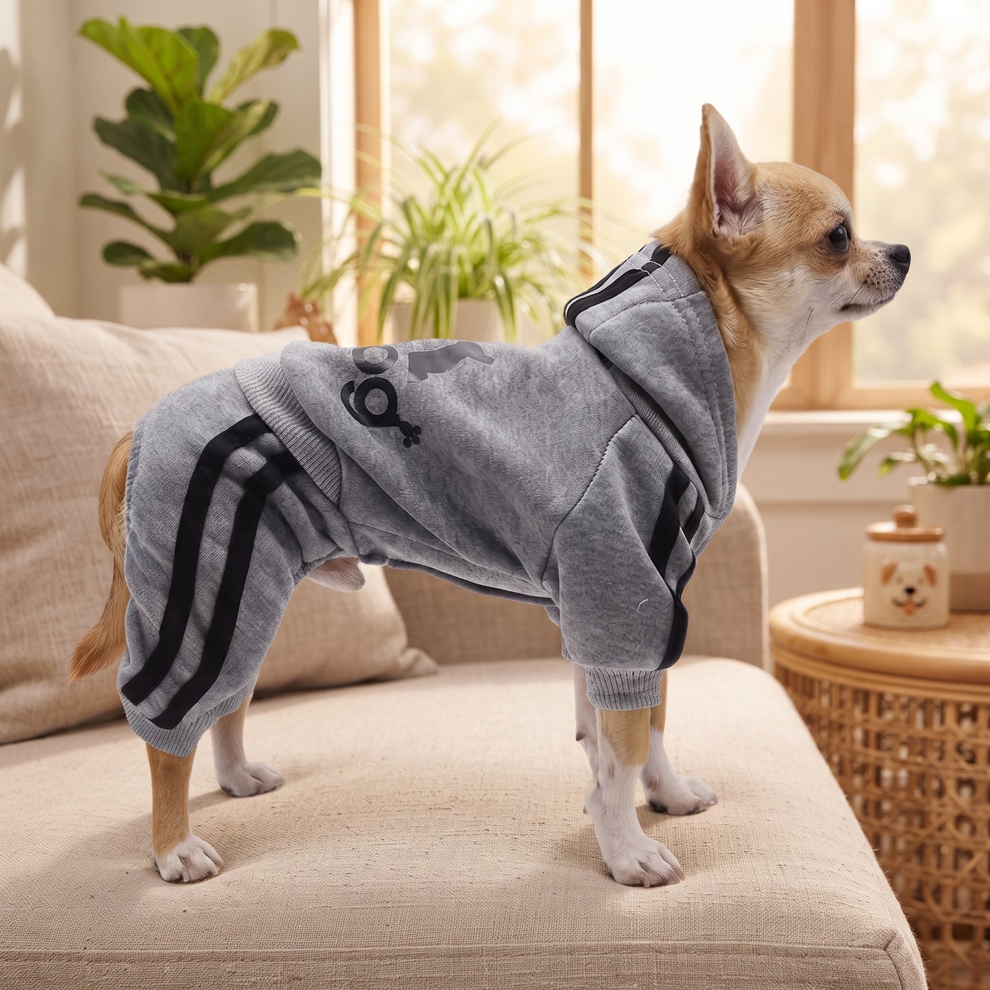 TUTA CON CAPPUCCIO ADIDOG